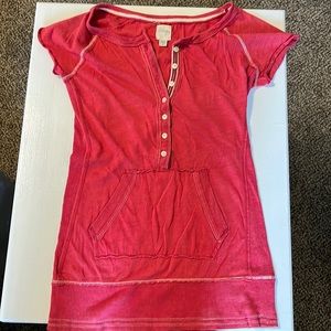 Fitted button up tshirt